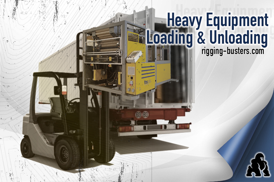 Heavy Industrial Equipment Loading and Unloading