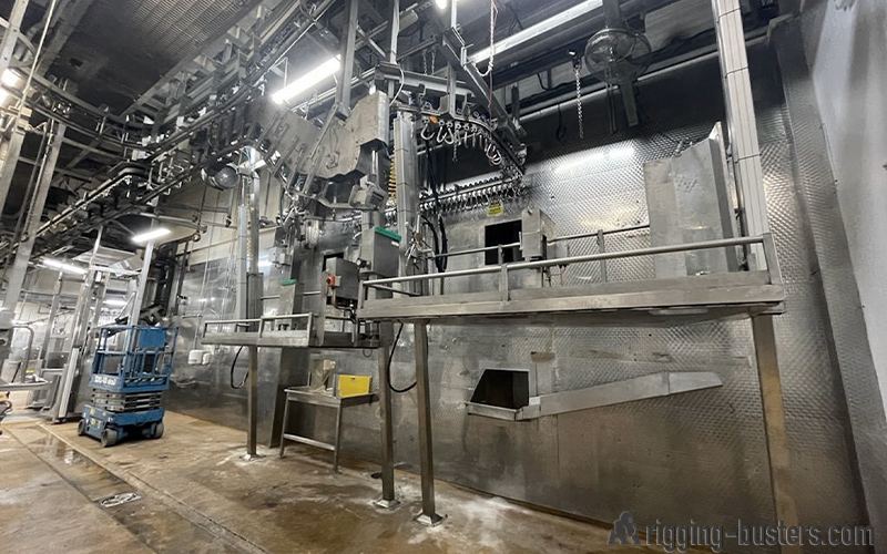Food plant equipment moving Brampton